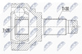 NTY Gelenksatz, Antriebswelle NPZ-BM-028 für BMW