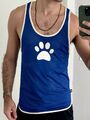 Boxer Tank top Blau Bär