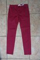 LOGG Damen Hose Stretch Jeans rot Gr. EUR 36 Bundweite einfach 38cm