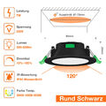 LED Einbaustrahler 230V Slim Dimmbar 7W Bad Einbauleuchten Deckenspots 6er Set