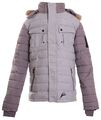 NICKELSON Herren Winterjacke mit Pelz Kapuze REVIVAL Grey Grau Größe L Neu 