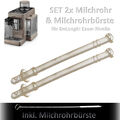 2x DeLonghi Rivelia Milchrohr Milchschlauch Milchansaugrohr EXAM 440 441 +Bürste