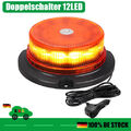 LED Rundumleuchte 10-30V 3 Blitzmuster Magnet Warnleuchte LKW KFZ Blinkleuchte