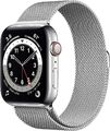 Apple Watch Series 6 [GPS + Cellular, inkl. Milanaise-Armband silber] 44mm Ede A