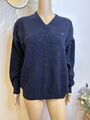 Gant Herren Pullover Gr M/L Dunkelblau Lammwolle Brustweite 56cm Länge 64cm