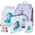 Einhorn Unicorn Schulranzen Tornister Ranzen Rucksack Set OXY Sherpy mit Patches