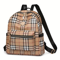 Damen Rücksack Tasche Tartan  kariert Schottenmuster NEU