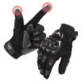 Motorradhandschuhe Herren Motorrad Handschuhe mit Knöchelprotektor Touchscreen