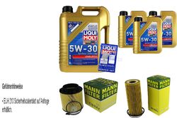 INSPEKTIONSKIT FILTER LIQUI MOLY ÖL 8L 5W-30 für Audi A5 Cabriolet 8F7 S5