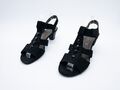 Gabor Damen Sandalette Sandale Halbschuh Leder schwarz Gr 40 EU Art 22121-98