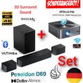 Soundbar Dolby Atmos ULTIMEA D60 5.1 3D Surround BassMX mit Beamer Apollo p40