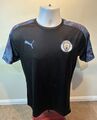 Manchester City FC Puma schwarz Training T-Shirt Herren Größe M