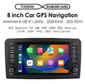 7" Für Mercedes Benz W164 GL320 ML350 X164 Autoradio Android GPS Navi Carplay