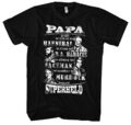 Papa Superheld A-Team Männer Herren T-Shirt | Vater Held Hannibal 80er Herrentag