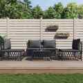 Garten Lounge Set mit Kissen Gartenmöbel Sofa Sitzgruppe 5-tlg. Stahl vidaXL