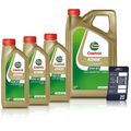 3x 1 L + 5 L = 8 LITER CASTROL EDGE SUPERCAR 10W-60 MOTOR-ÖL