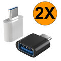 2x USB-C auf USB-A Adapter OTG USB Stick für Samsung MacBook Xiaomi iPhone