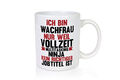 Vollzeit Ninja: Wachfrau | Wachpersonal | Nachtwächter - Tasse Weiß