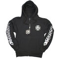 No Way Kapuzenjacke Jacket Sweatjacke Iron Cross Skull Motorrad M L XL XXL