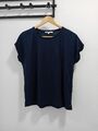 Wie Neu Bluse Shirt  Kurzarm Tom Tailor Dunkelblau 36 