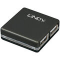 LINDY 42742 4 Port USB 2.0-Hub  Schwarz