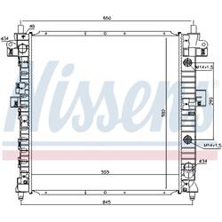 Kühler Wasserkühler passend für Ssangyong Actyon Sports I Kyron QJ 2.0 XDi 4WD