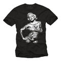 Rockabilly Tattoo Herren T-Shirt für Biker mit sexy Pin Up Girl Marilyn