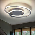 LED Decken Leuchte Lampe Switch Dimmer Ring Design Wohn Zimmer Beleuchtung Titan