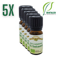 5 x BIO Teebaumöl 10 ml 100% naturrein - ätherisches Teebaumöl