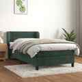 Boxspringbett mit Matratze Bettgestell Polsterbett Lattenrost Bett Samt vidaXL