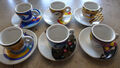 Espressotassen Moccatassen "Free Time Collection Magic Eyes" Design 6er Set Neu