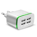 USB-4-Port-Schnellladegerät-Netzteil-Hub für mehrere Geräte