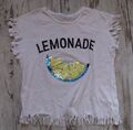 C&A Mädchen Shirt Top Gr.170 -Lemonade- weiß