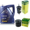 MANN-FILTER Inspektionspaket 5L MANNOL Classic 10W-40 für Chevrolet Matiz 0.8