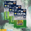 Varta AAA Micro Akku Accu NiMH Batterien 800 mAh Varta C Baby C Varta D Mono