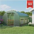 ANGEBOT 2,5x4m Gewächshaus Tomaten Foliengewächshaus Folienzelt  PREMIUM