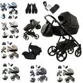 IMPERIAL Kinderwagen 2in1/3in1/4in1 Öko-Leder /Autositz I-Size/ISOFIX-Basis