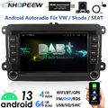 DAB+ 4+64GB CarPlay Android 13 Autoradio GPS Für VW Golf 5 6 Passat Polo Touran