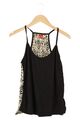 NIKI Damen Tanktop S Gestreift Schwarz Weiß Sommer Top