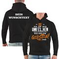 Kapuzenpullover WUNSCHTEXT wir sind die GEILSTEN hier Hood alkohol party saufen 