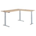 Eckschreibtisch Bürotisch elektrisch Höhenverstellbar Metallgestell 180 x 177 cm