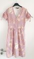 Kleid Sommerkleid Vero Moda Sally weiß rosa gelb Muster Streifen Gr XS evtl S