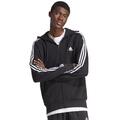 adidas Essentials 3-Streifen Herren Zip Hoodie Freizeit Kapuzenjacke Sweatjacke