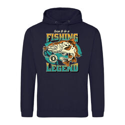 Youth Designz The Fishing Legend Herren Hoodie mit Print Lustig Herzschlag Hobby