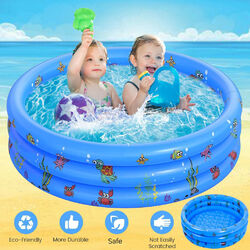 Planschbecken Kinderpool Swimmingpool Schwimmbecken Aufblasbarer Schwimmbad Baby