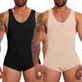 Herren Shapewear Bodysuit Bauchweg Stark Formend Body Shaper mit Bein Shorts