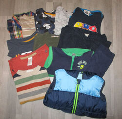 14-teiliges Herbst-Kleiderpaket für einen Jungen, Gr. 86/92, Shirts, Jacken