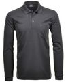 Ragman Herren Poloshirt Langarm Softknit Anthrazit Regular Fit 540291