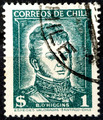 🇨🇱 Chile 1952/53 Bernardo O'Higgins MiNr.463 Briefmarke Stamps Timbres Sello👍