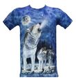 Lupi nella Notte - HD Rock Nature T-Shirt Tie-Dye